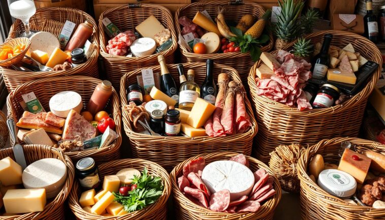 Delikatessenkörbe mit feiner Herkunftsauswahl