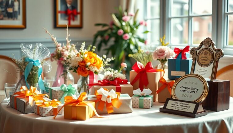 Geschenke zum Vereinsjubiläum: würdigende Präsente