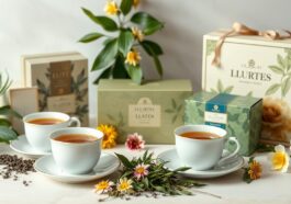 Teepräsente mit aromatischen Sorten aus traditionellen Anbaugebieten